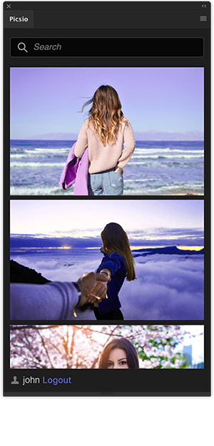 Pics.io Illustrator extension