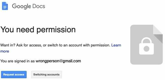 Google Drive inconvenient permission policy 