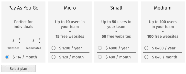 Choose "Pay as You Go"