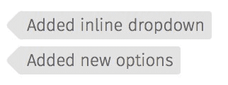 Added inline dropdown & added new options