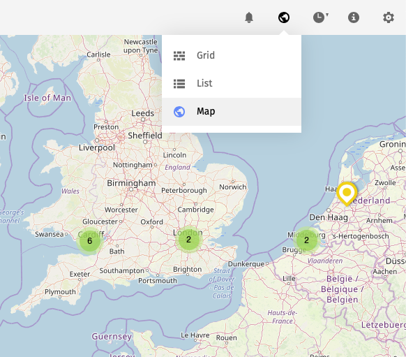 Pics.io map view