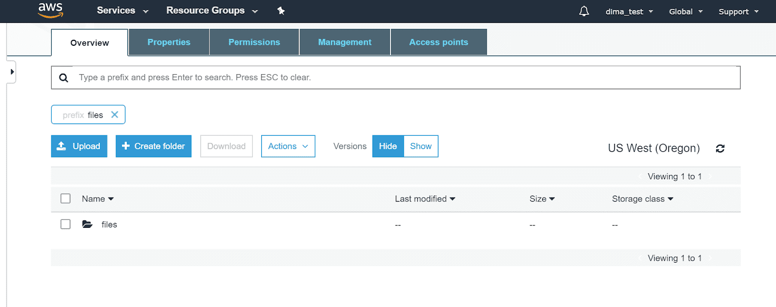 Folders in Amazon S3