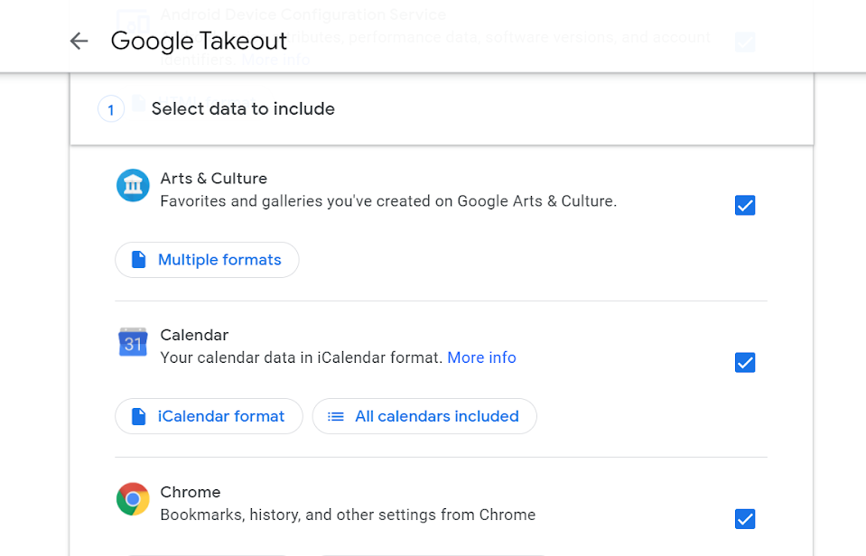 Google Takeout