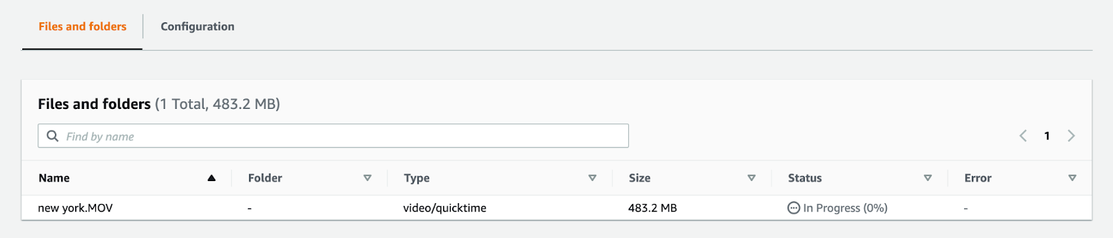 Track the upload progress