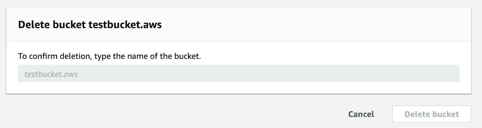 Deleting a bucket from Amazon S3