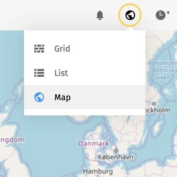 Pics.io map view