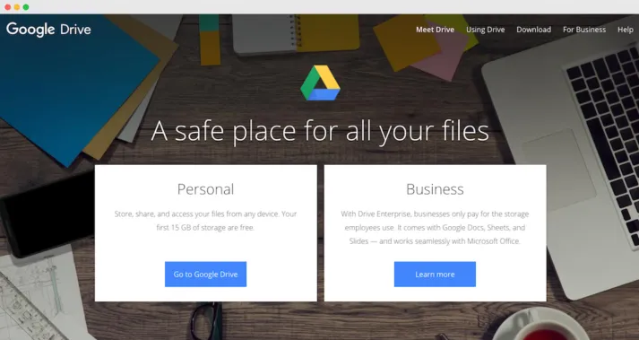 Google Drive interface