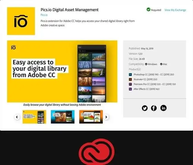 Pics.io and Adobe