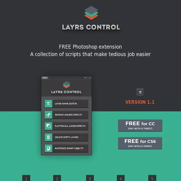 Layrs control is one of the best free Photoshop plugins