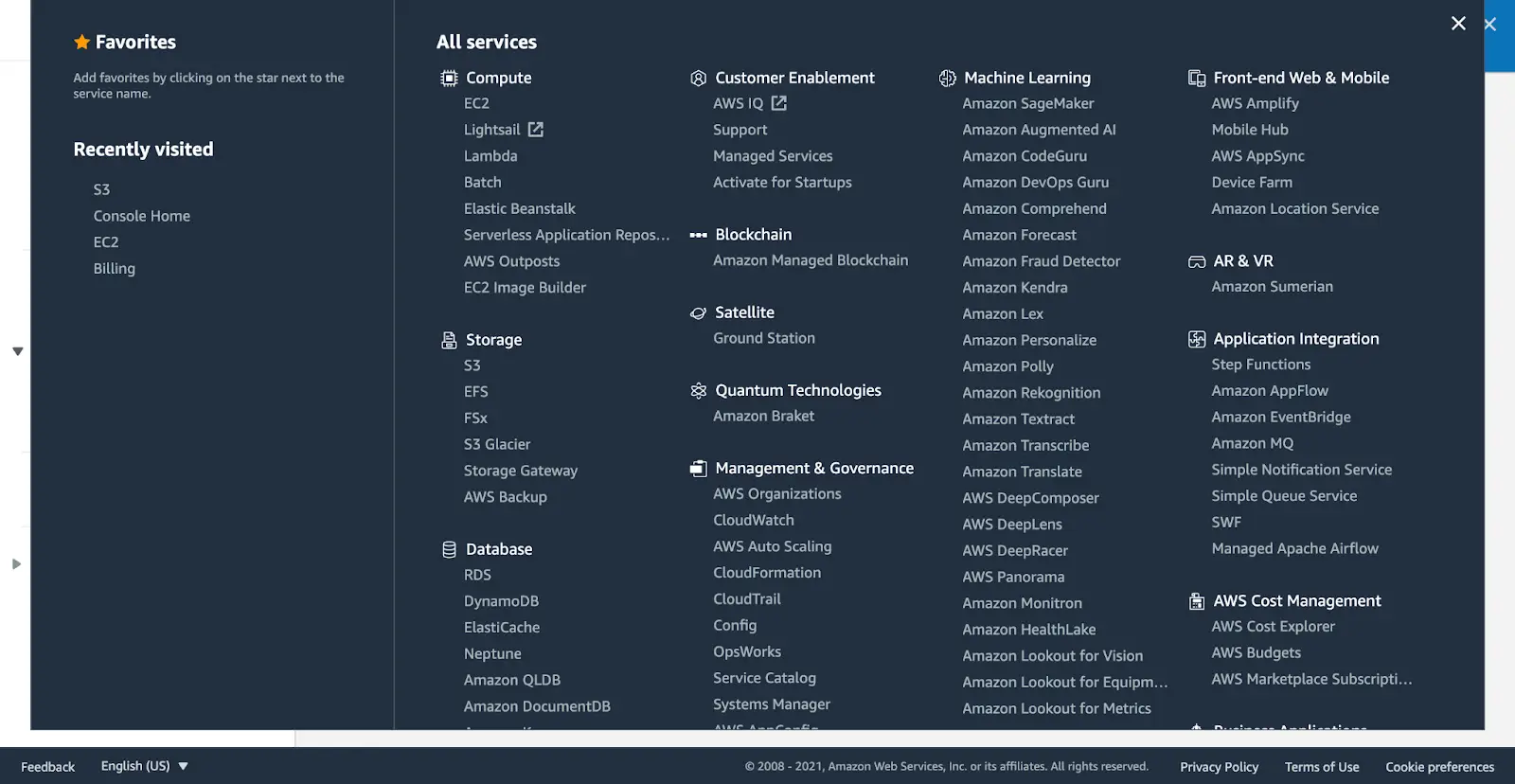 Sign in to the AWS Management Console