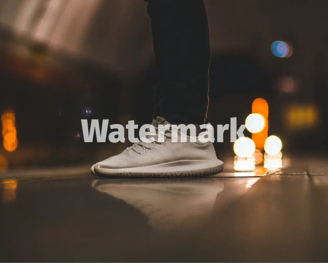 An image depicts an example of how digital watermarks look