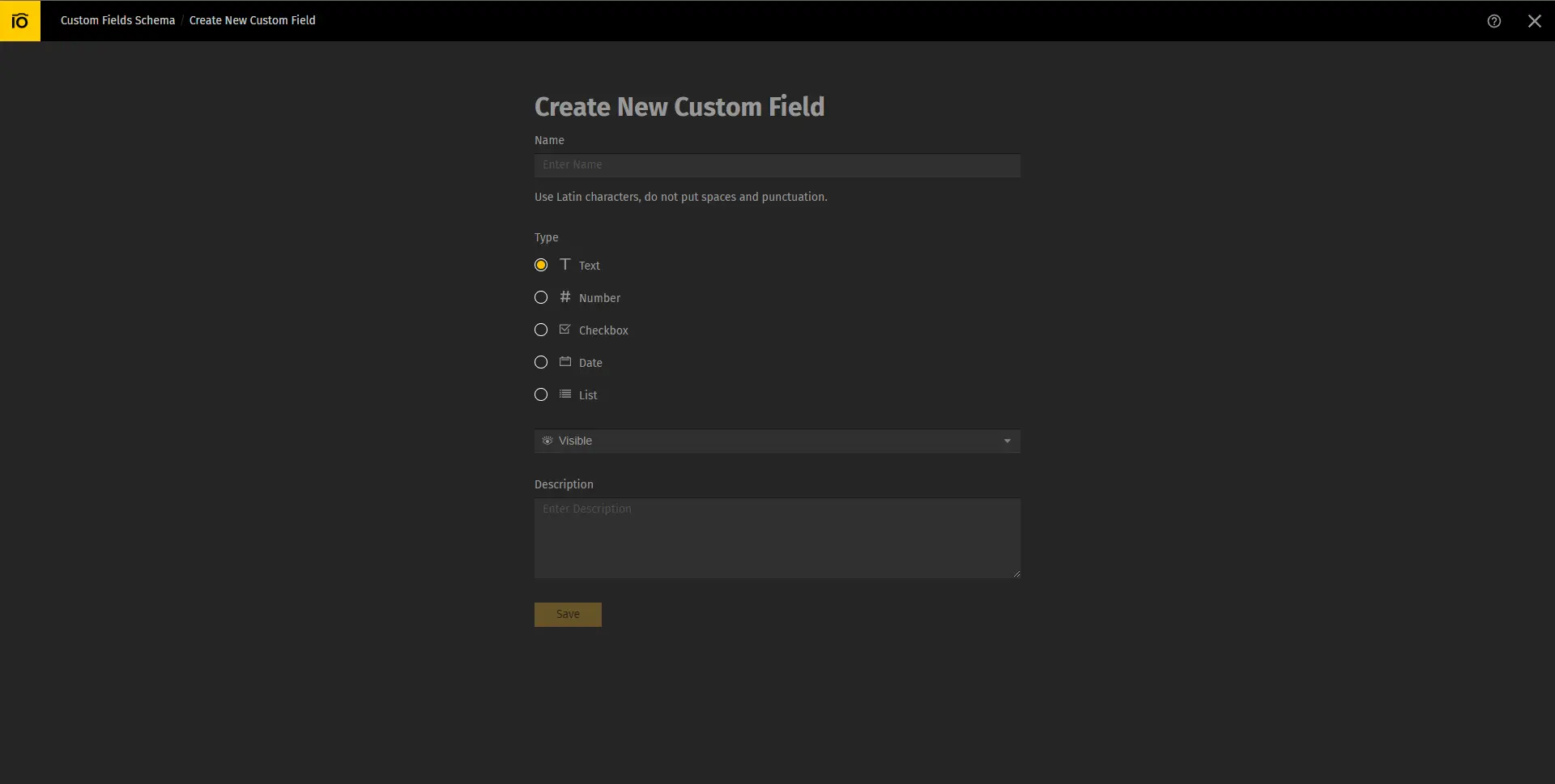 Glimpse of how you can create custom metadata fields inside Pics.io
