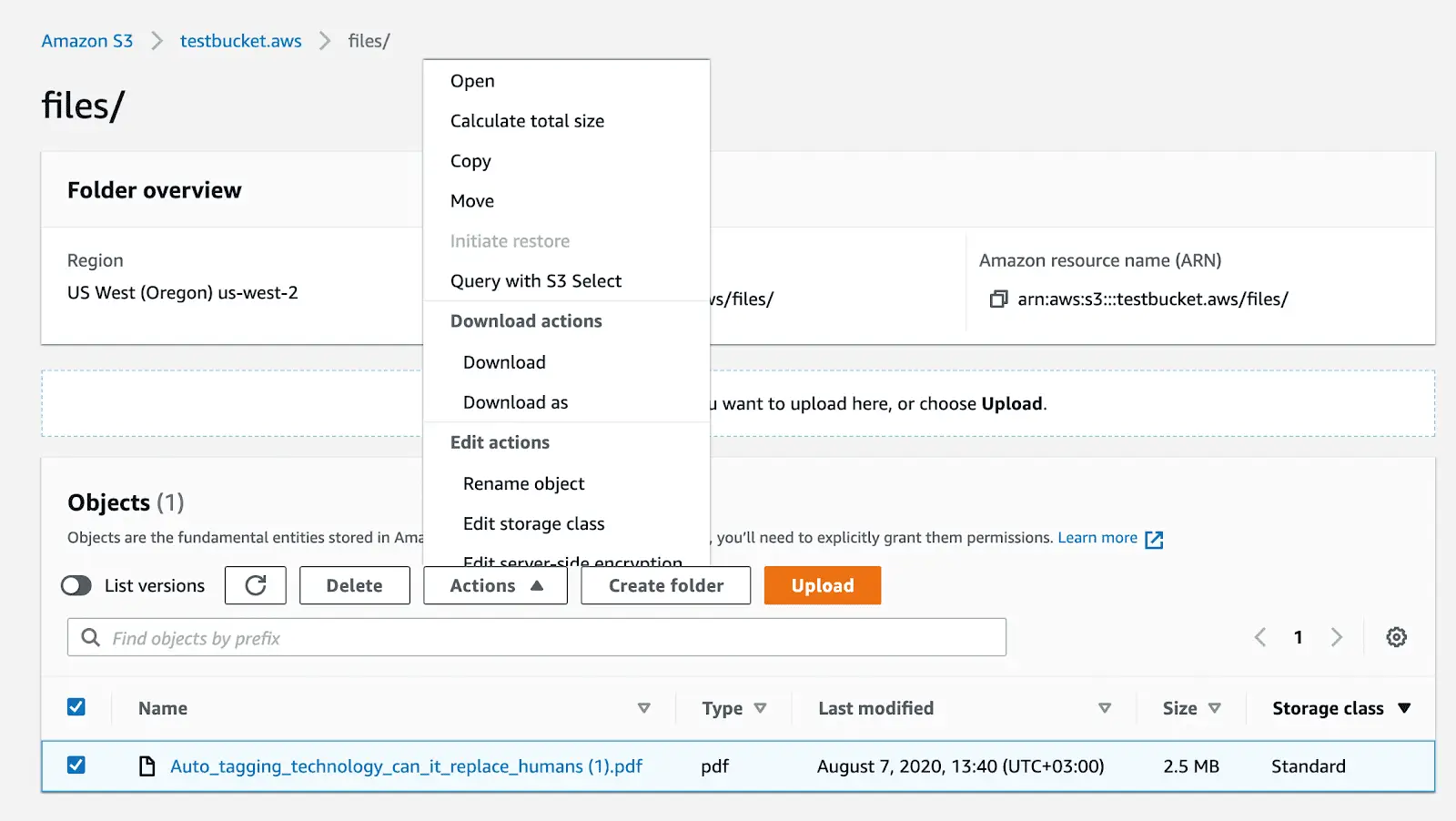 How to download files from your Amazon S3 bucket