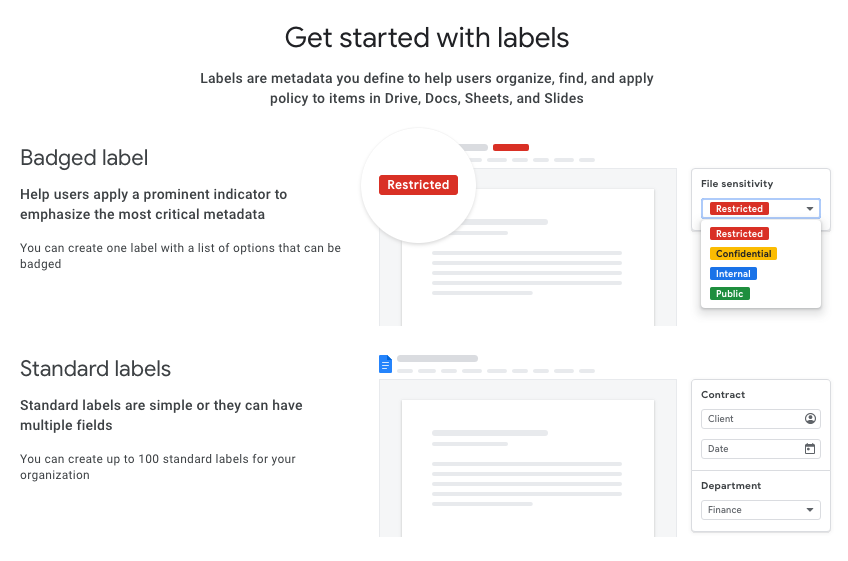 Get Started With Google Labels