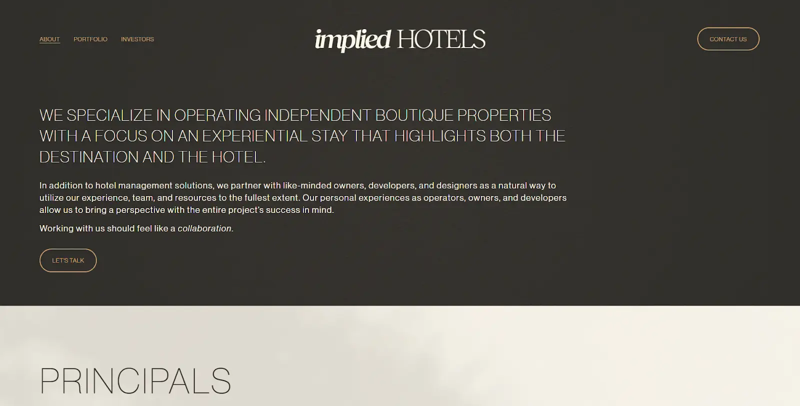 ImpliedHotels used Pics.io's DAM websites functionality to create interactive branded portals for their clients 