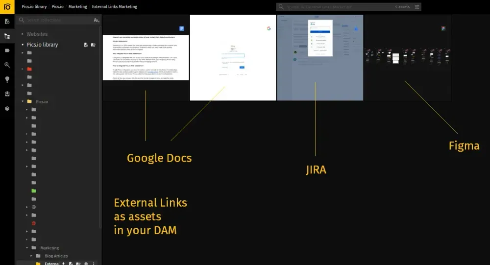 External links turn your digital asset management into a true central knowledge base for everything that you have 