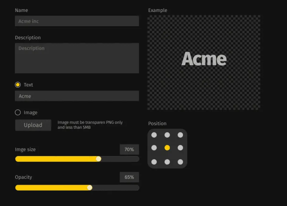 Pics.io DAM - IP protection with watermarking