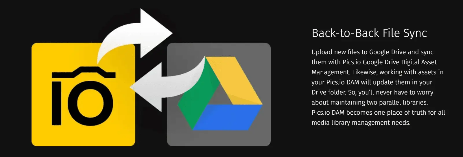 Pics.io DAM: Google Drive integration