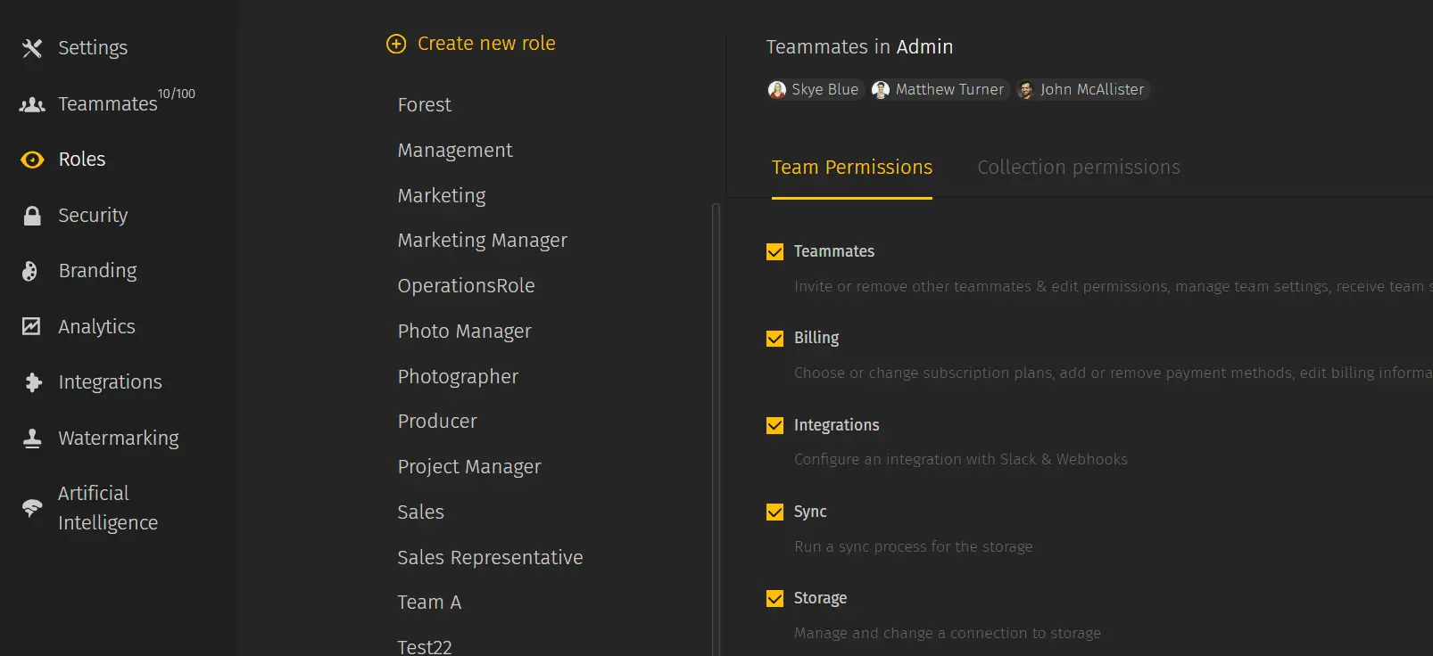 How to set up user roles in Pics.io DAM