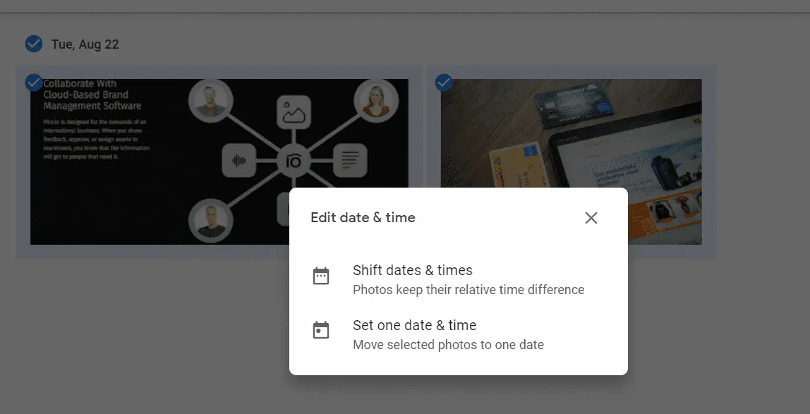 How to edit date and time in Google photos metadata
