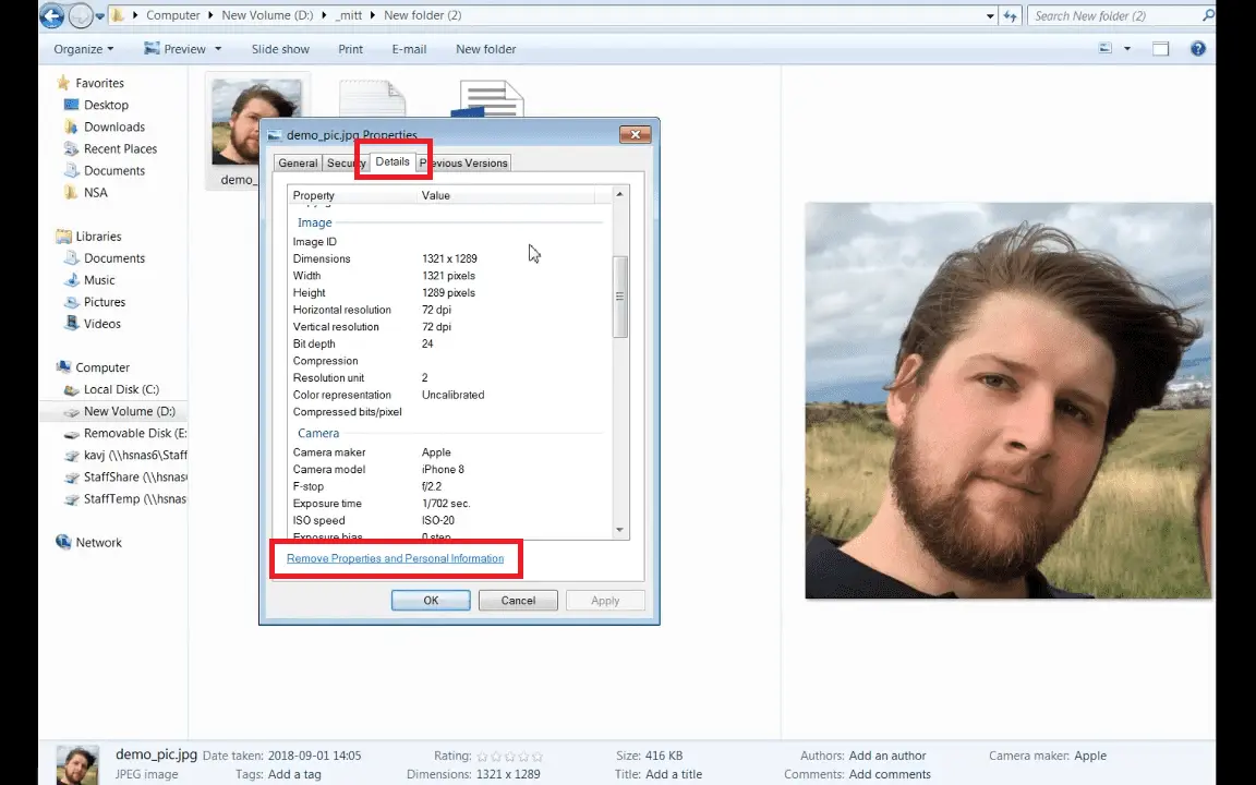 How to add metadata to photos in Windows