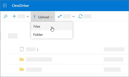 Upload and save files and folders to OneDrive - Microsoft Support