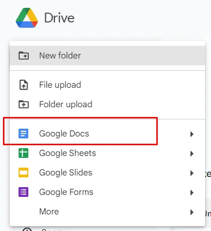 How to Create a Folder in Google Docs