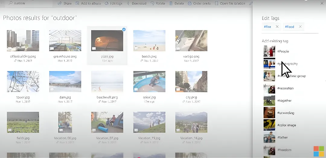 Microsoft Photo: 'photo management software with face recognition