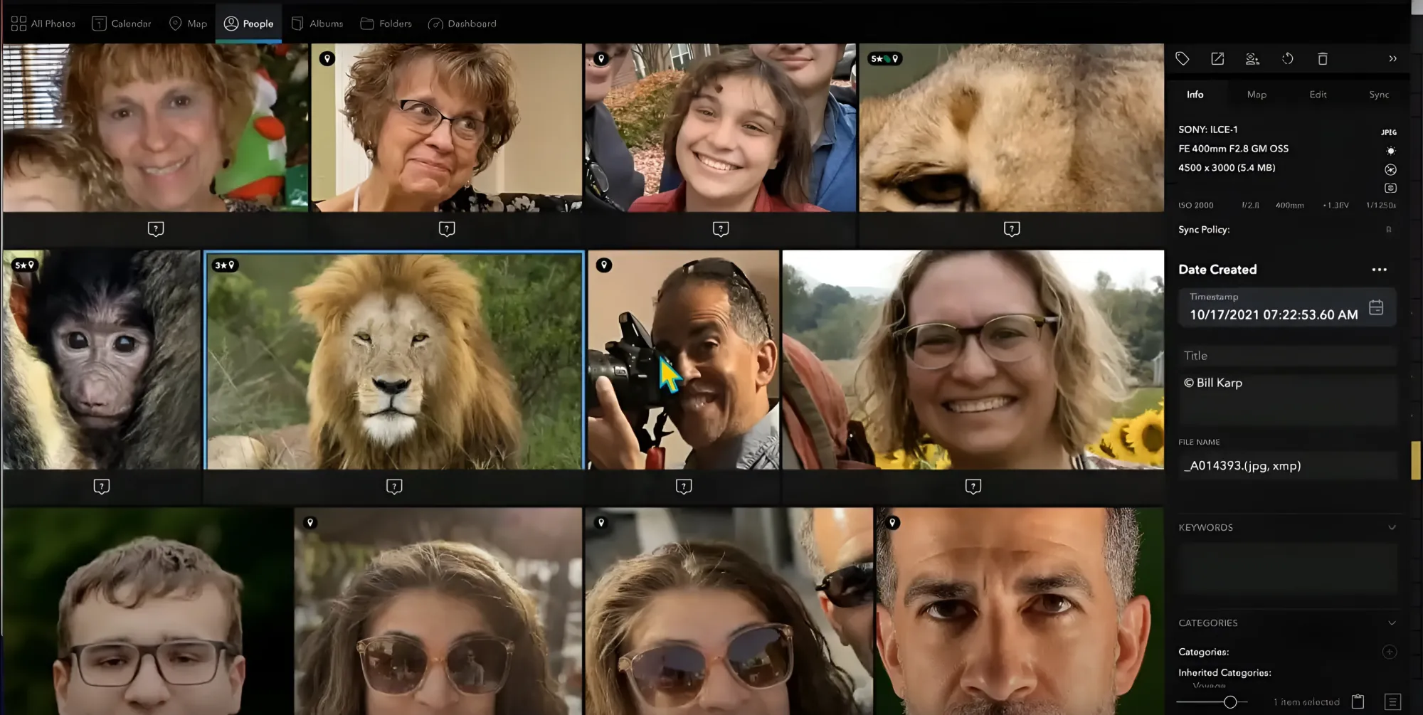 Mylio Photo: face recognition software