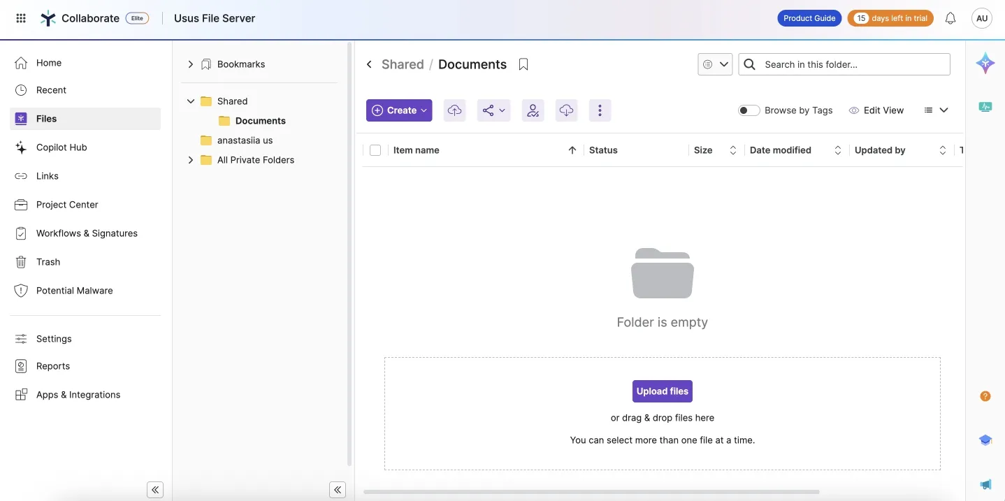 egnyte interface