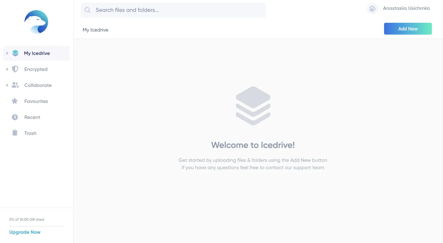 icedrive cloud storage