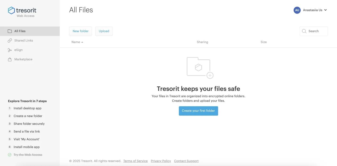 tresorit cloud storage