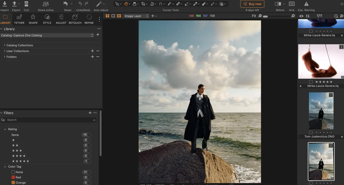 capture one interface