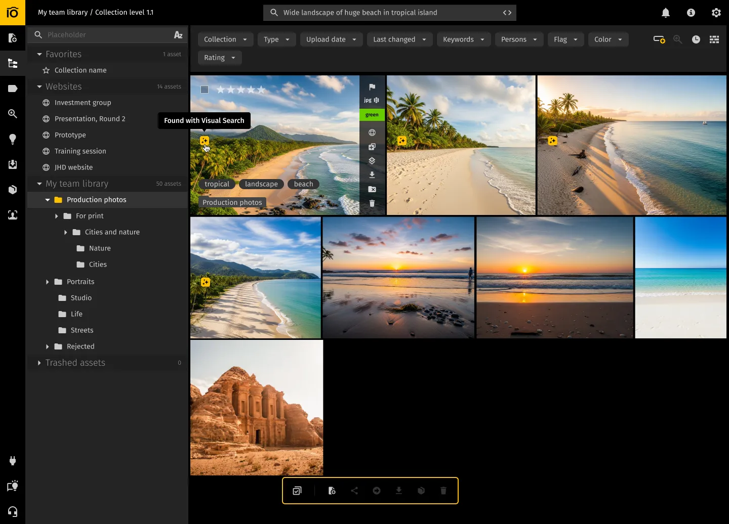 visual search example
