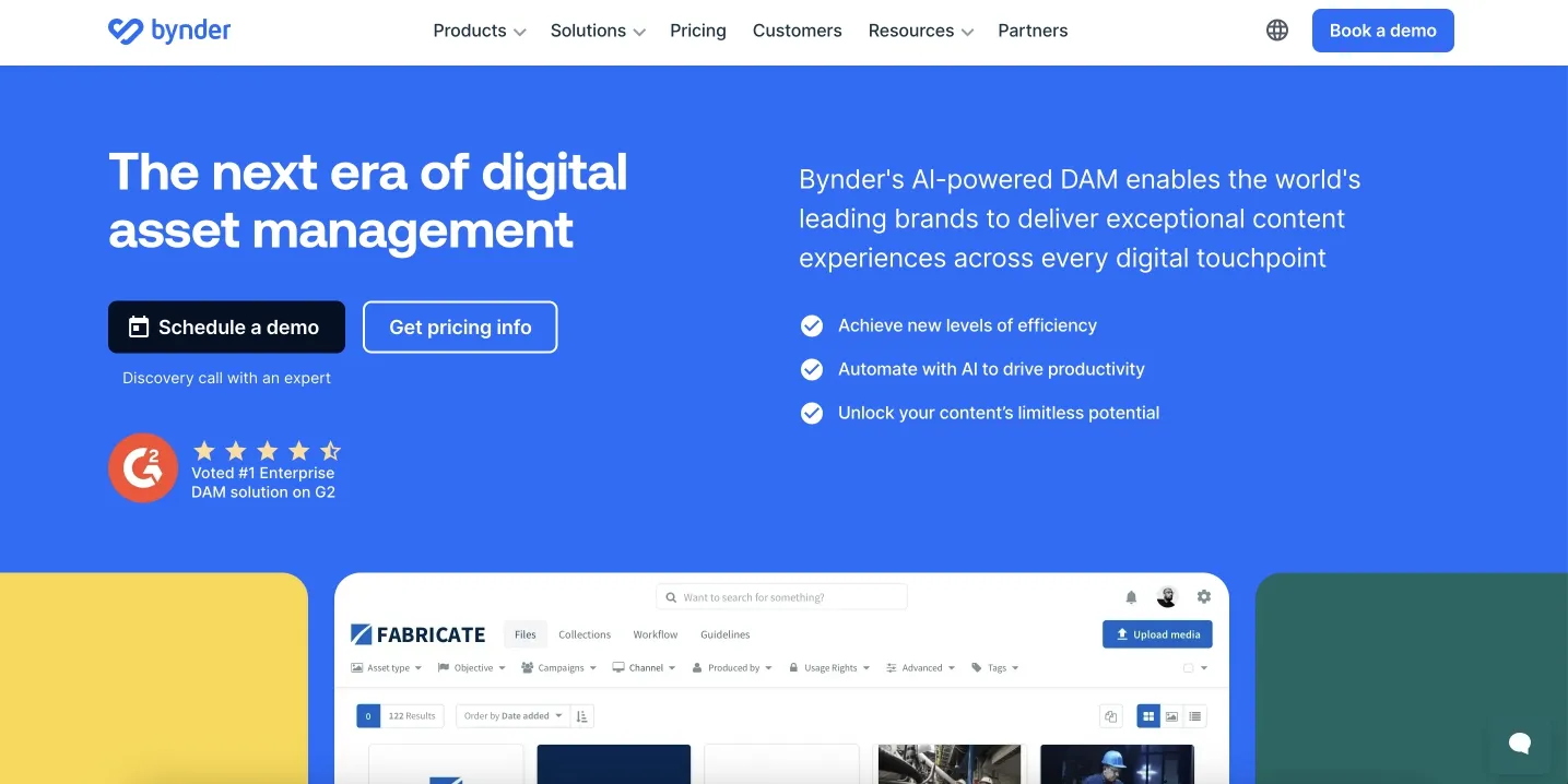 bynder website