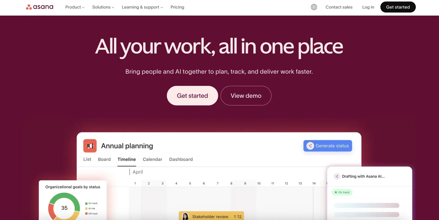 asana website