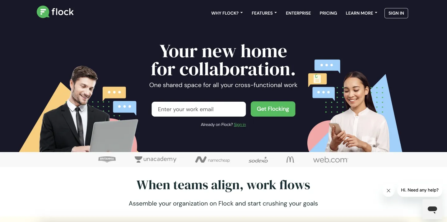 flock website