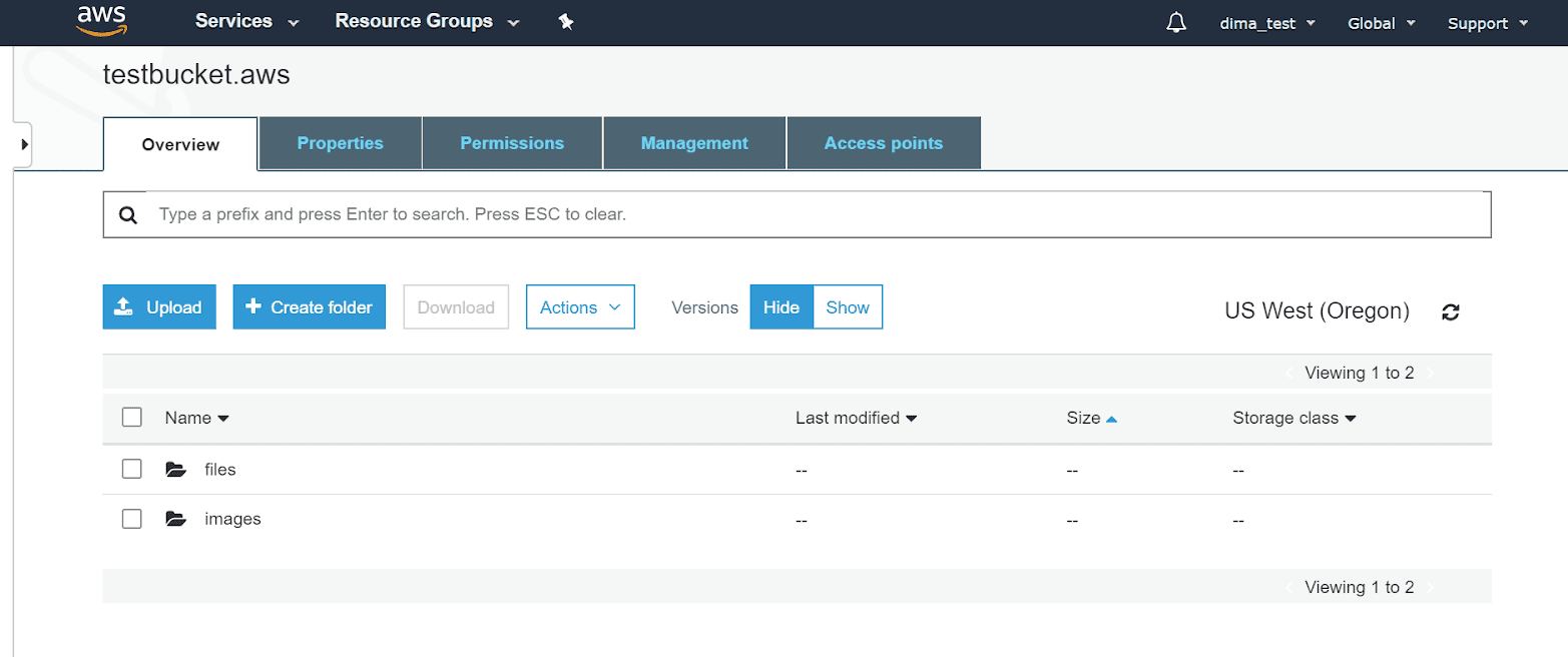  Téléchargement de fichiers sur un stockage 